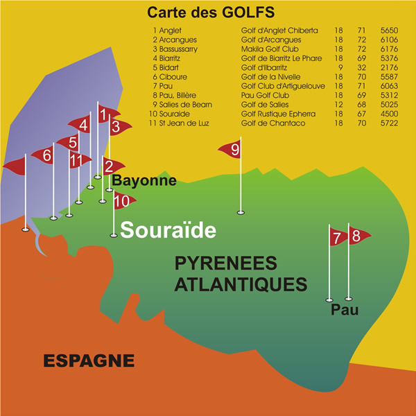 Golfs Map